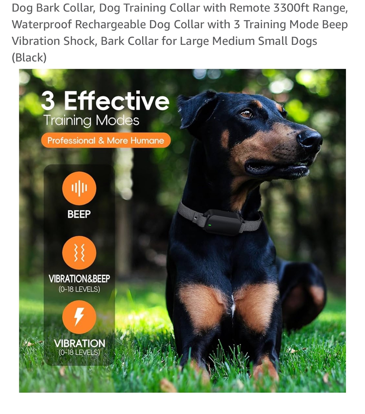 Dog Training Collar with Remote - 330ft Range - photo 5