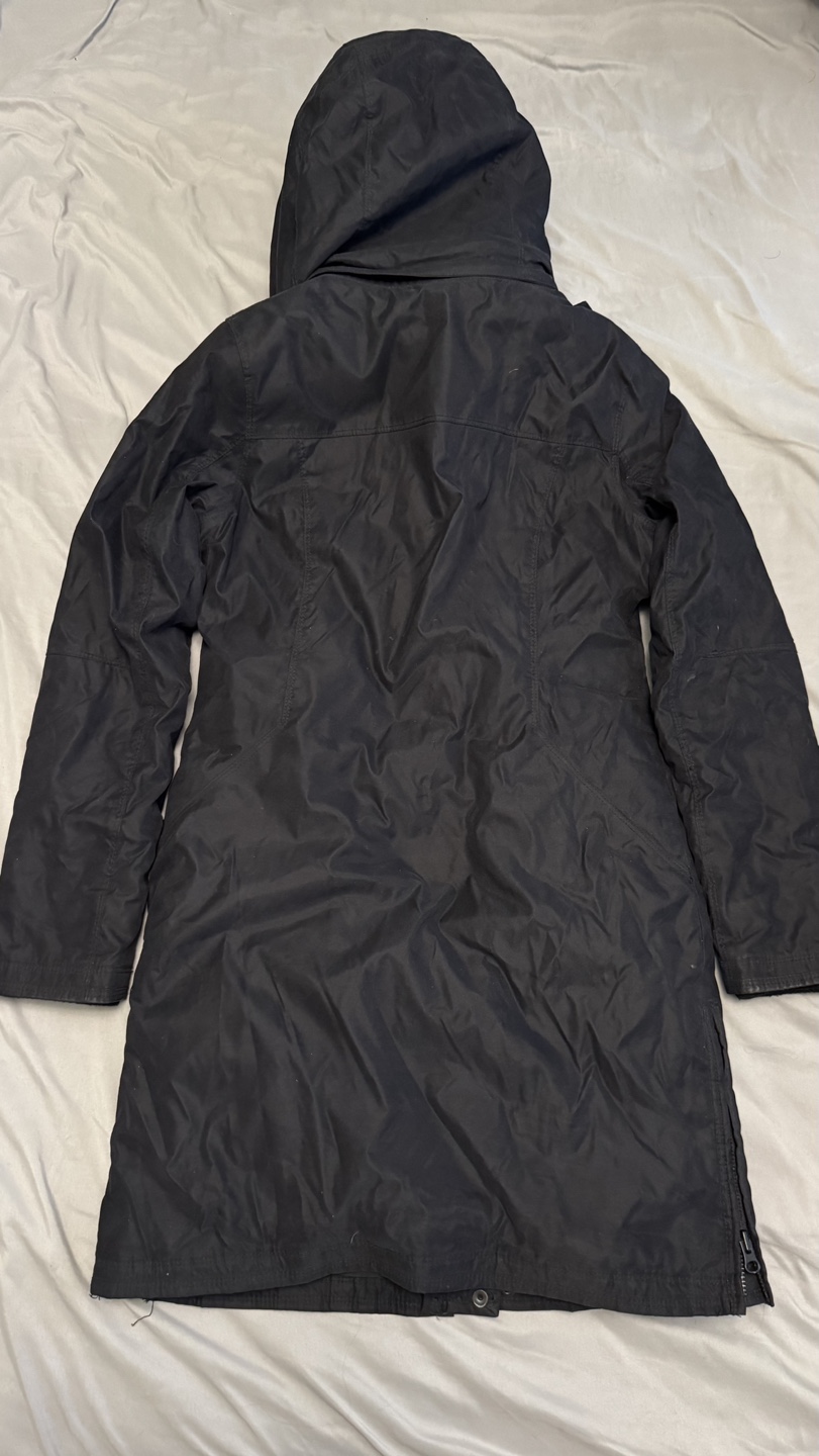 Aritzia Babaton Black Longline Parka with Faux Fur Trim - photo 2