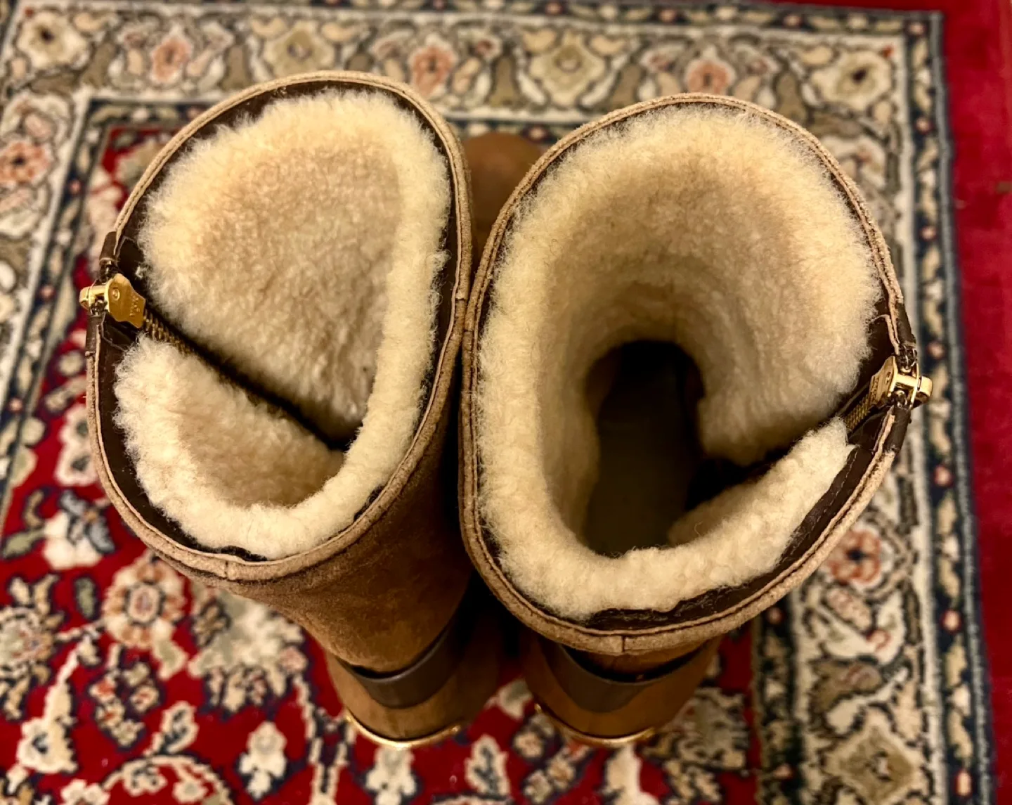 Michael Kors Brown Suede Wedge Booties image indicator(3)