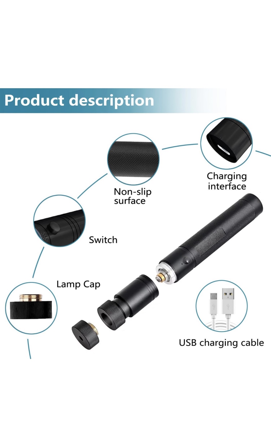 Green Laser Pointer with Starlight Mode - USB Rechargeable - photo 4