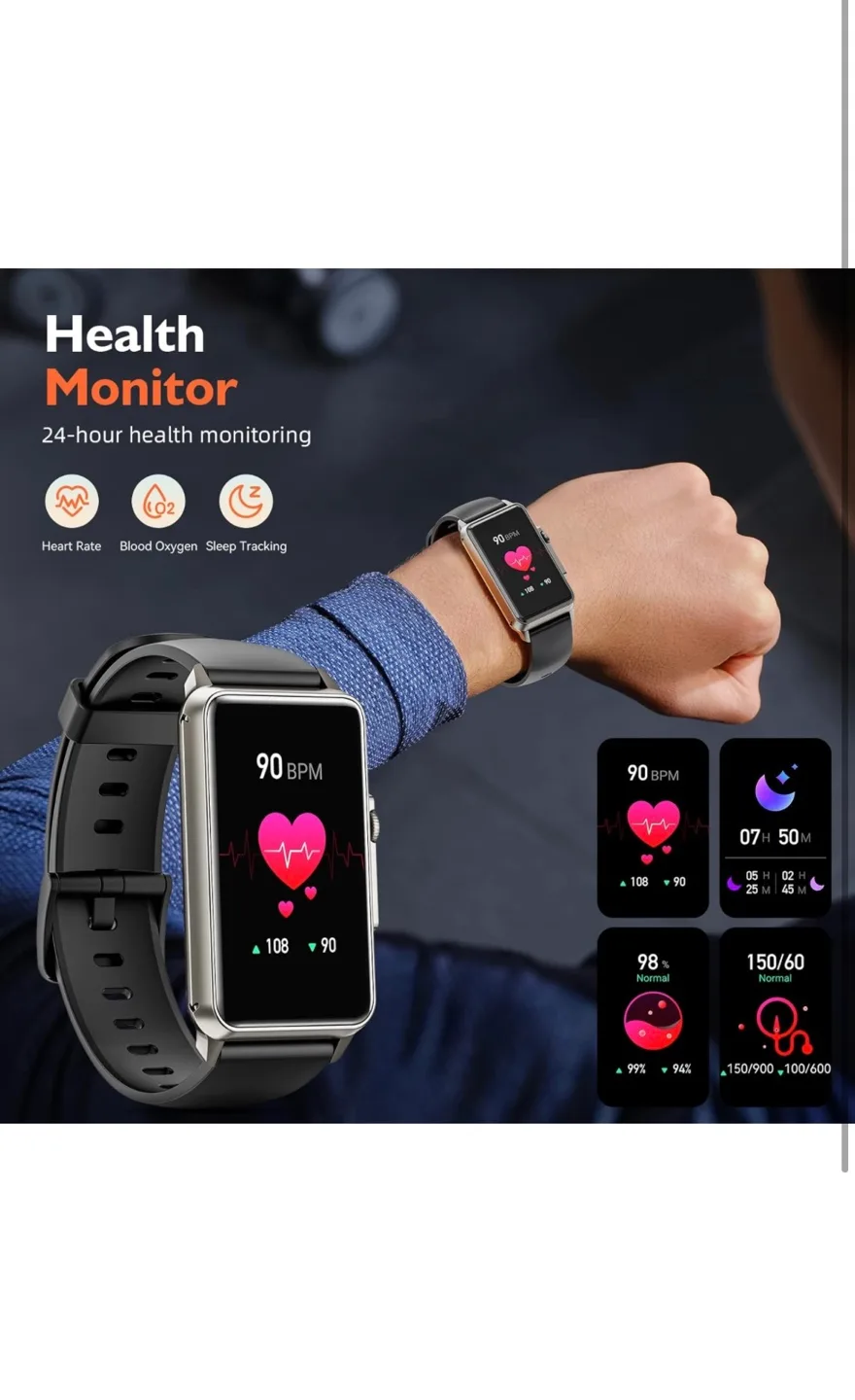 Smartwatch with Bluetooth Calling, Health and Fitness Tracking image indicator(2)