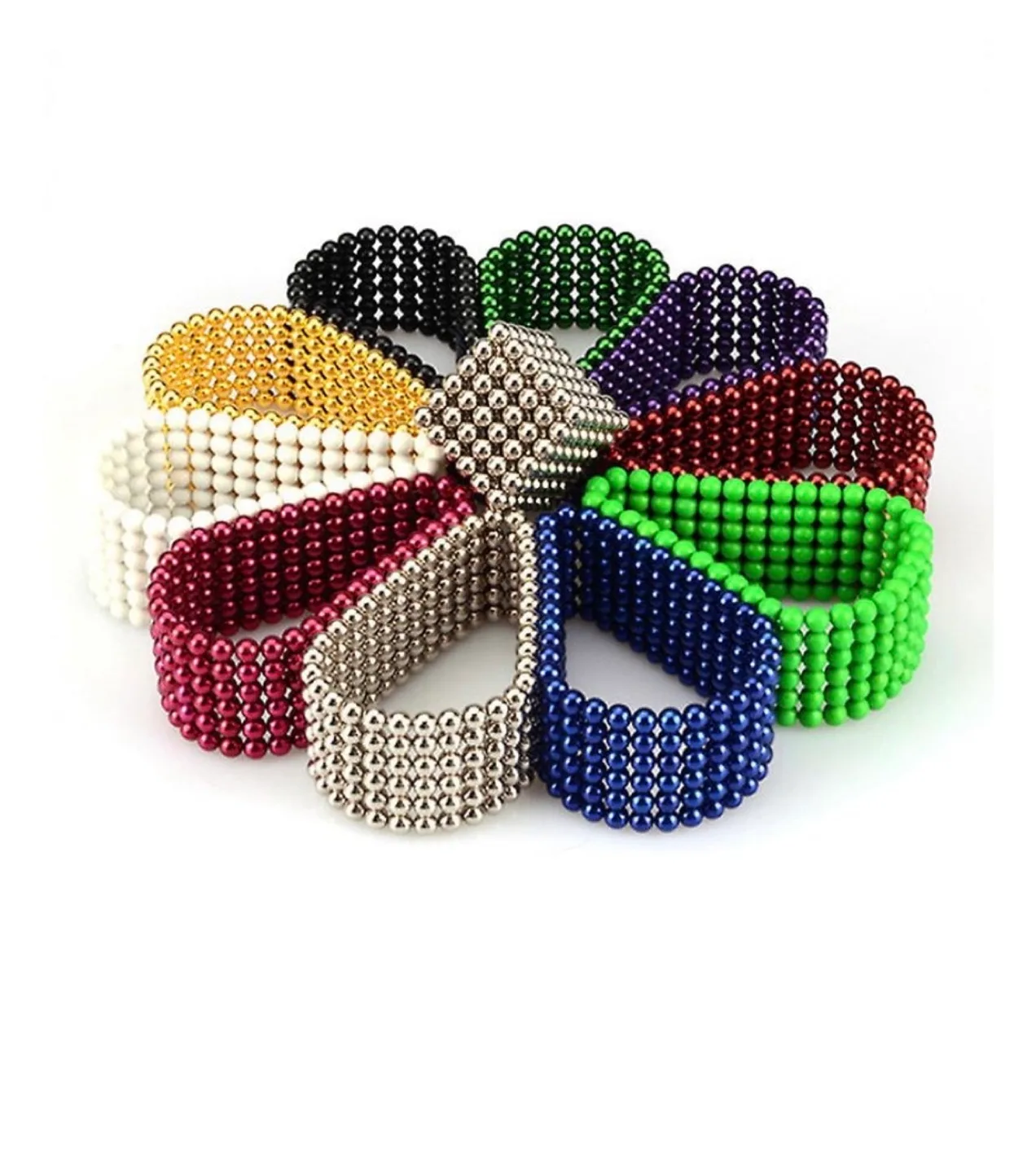 216pcs Puzzle Anti Stress Magnetic Balls Toys 5mm image indicator(5)