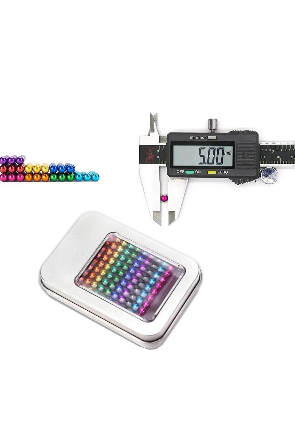 216pcs Puzzle Anti Stress Magnetic Balls Toys 5mm image indicator(9)