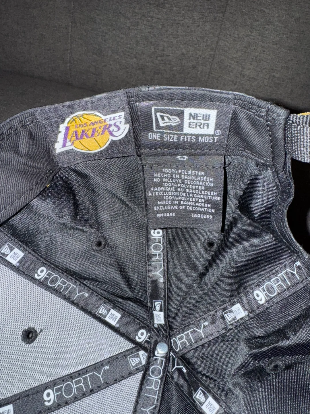 New Era Los Angeles Lakers 9FORTY Adjustable Hat image indicator(5)