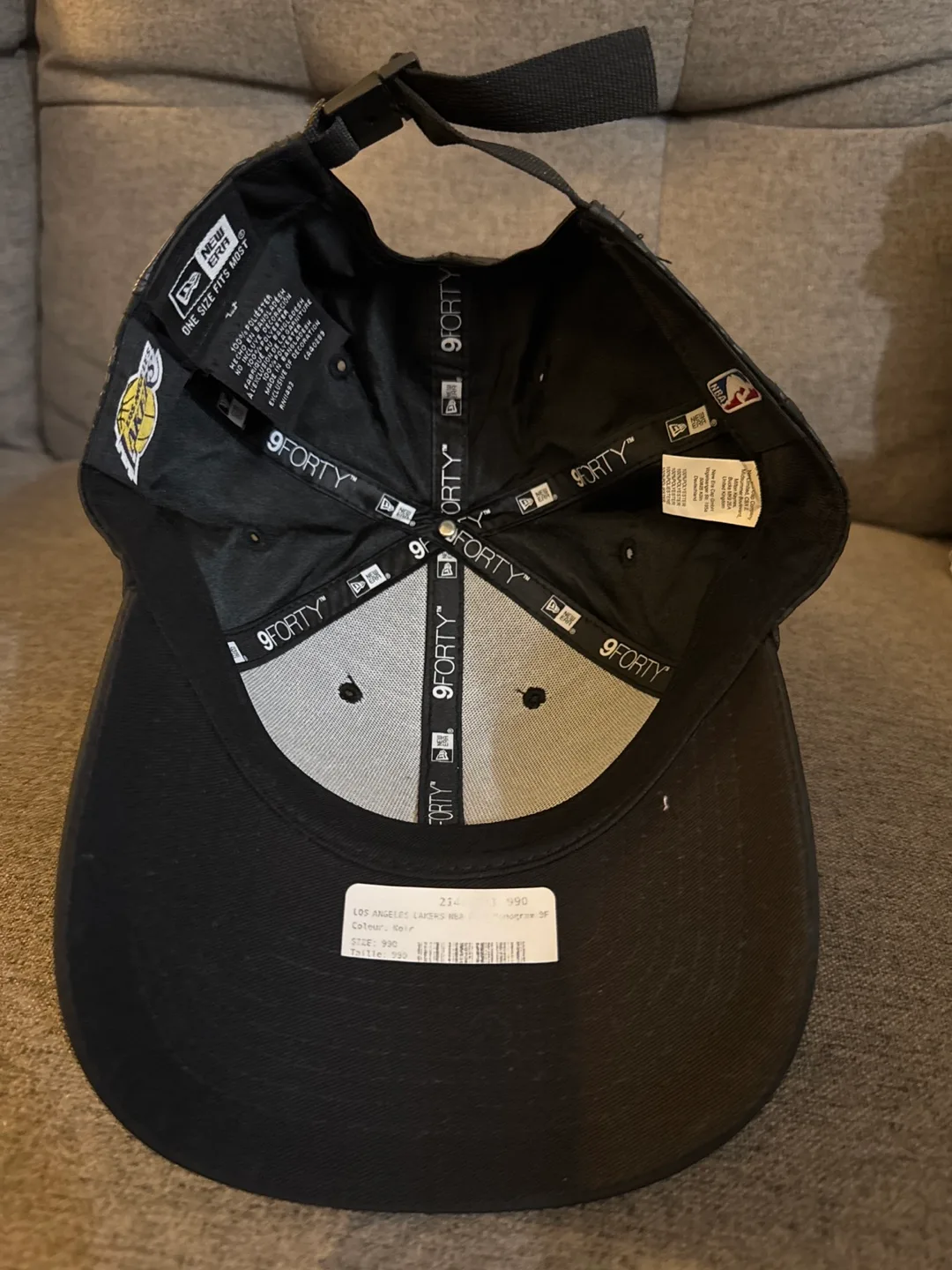 New Era Los Angeles Lakers 9FORTY Adjustable Hat image indicator(4)