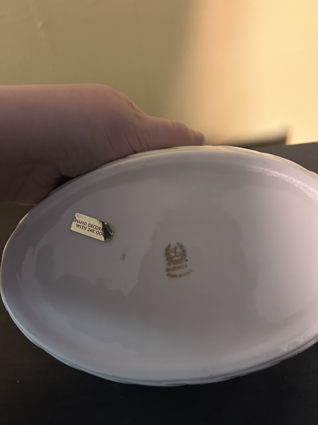 Lenox White Oval Dish Basket with Gold Trim - photo 4