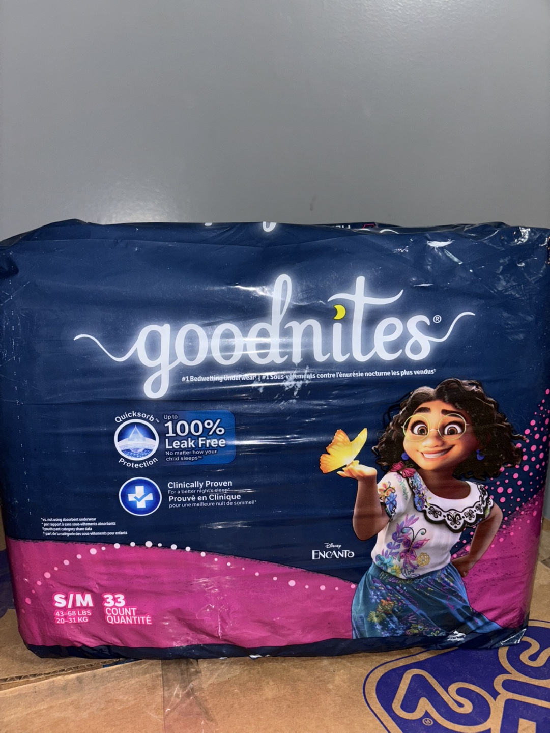 Goodnites Bedwetting Underwear S/M 33 Count Encanto