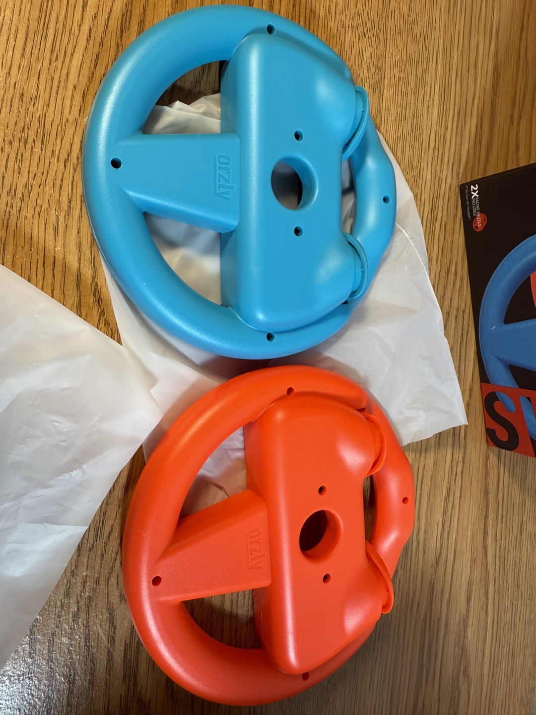 Orzly Racing Wheel for Nintendo Switch - Twin Pack (Red & Blue) - photo 2