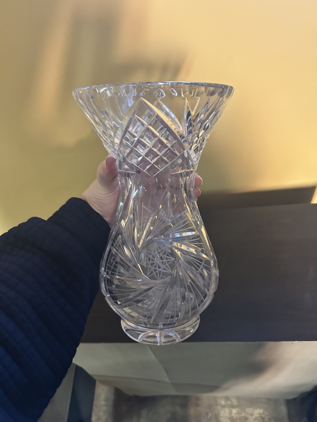 Crystal Vase, Cut Glass, Decorative Vase - photo 3