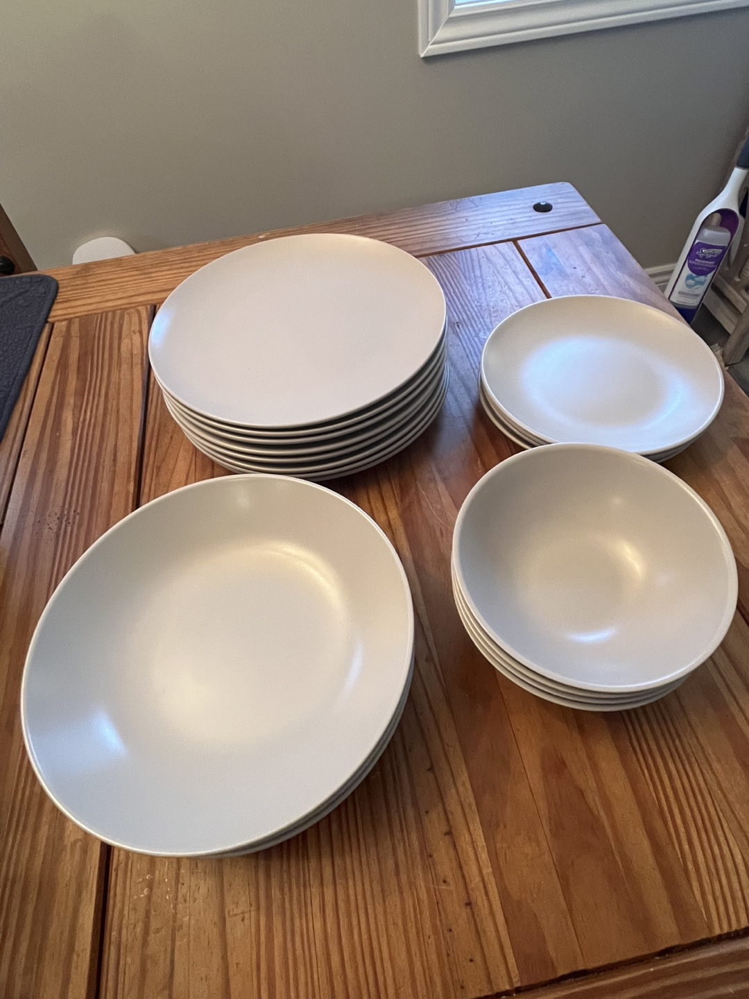 20-Piece Stoneware Dinnerware Set - Light Grey - photo 2