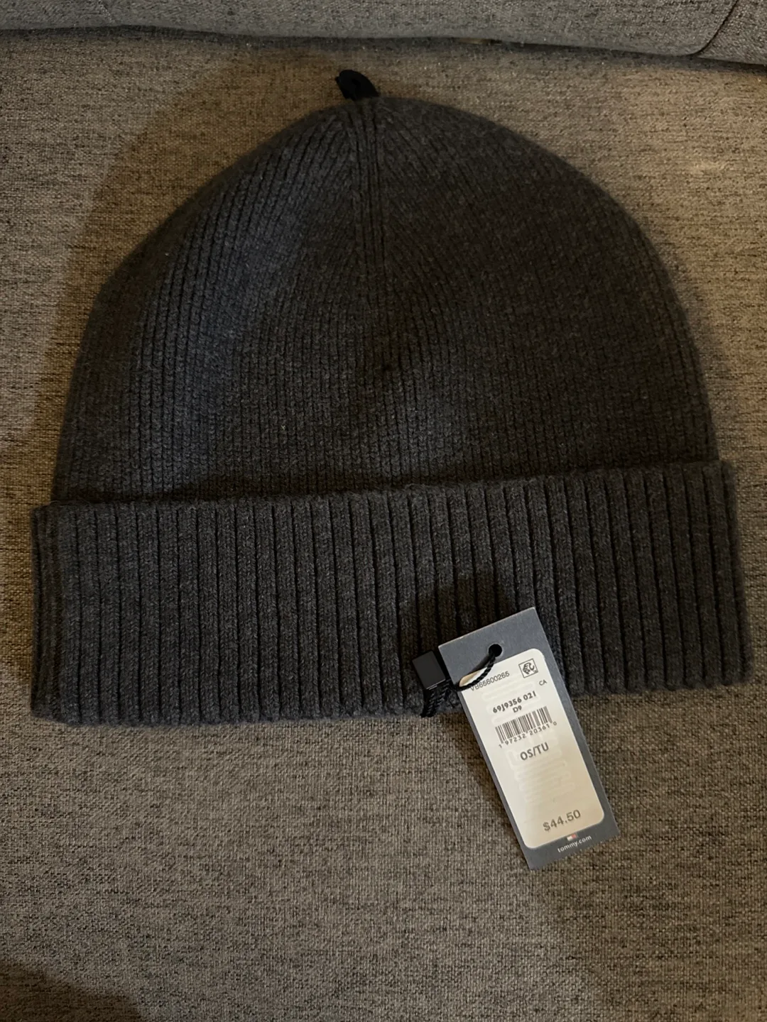 Tommy Hilfiger Grey Knit Beanie image indicator(2)