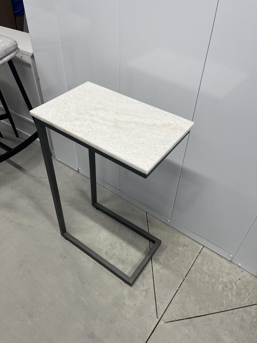 Modern Side Table with Marble Top - photo 2