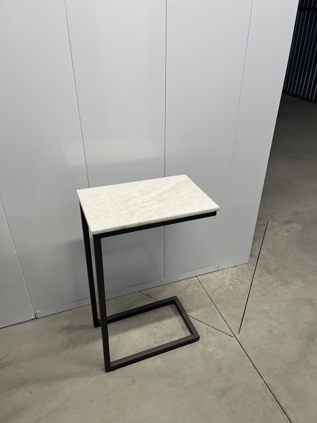 Modern Side Table with Marble Top