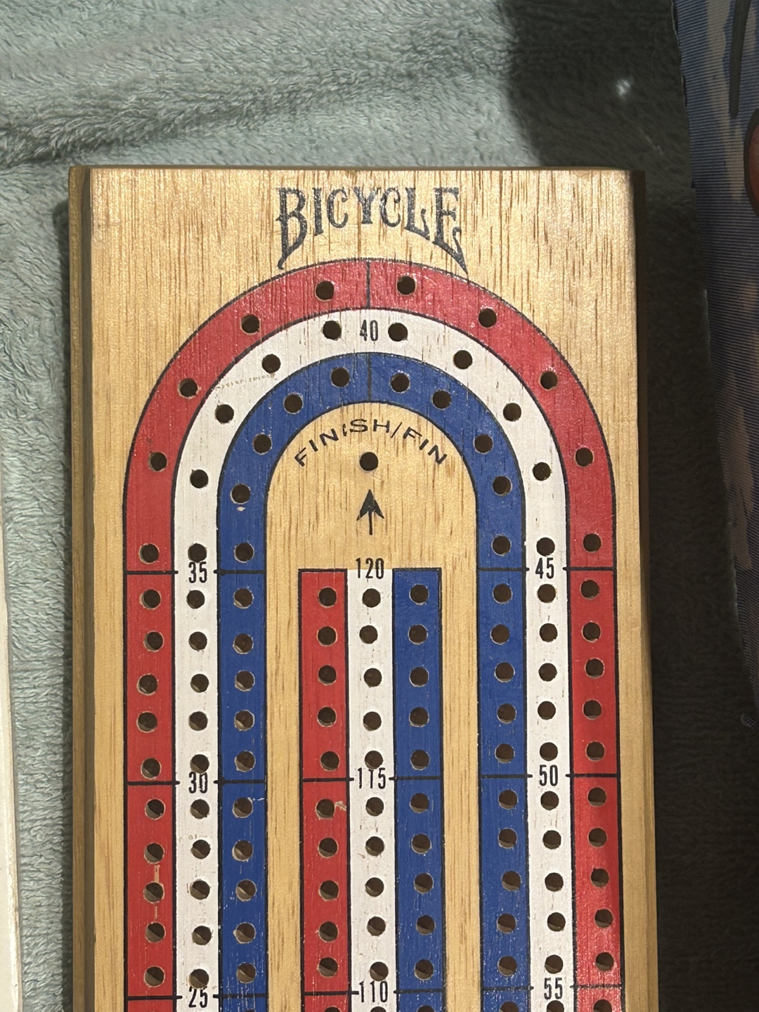 Vintage Cribbage Board Game + Playing Cards Bundle - photo 2