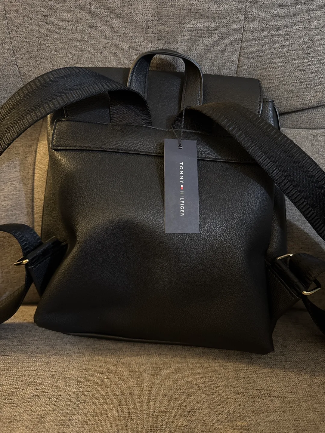 New Tommy Hilfiger Black Backpack image indicator(2)