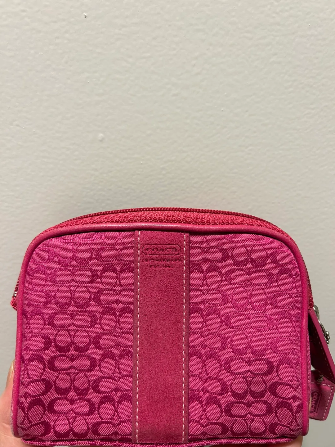 Coach Pink Cosmetic Case image indicator(4)