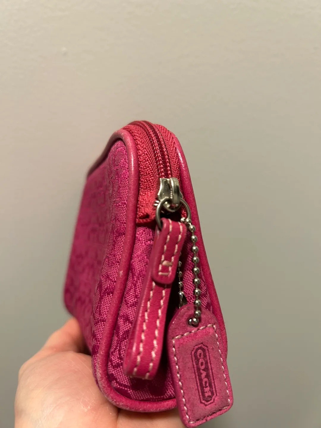 Coach Pink Cosmetic Case image indicator(8)
