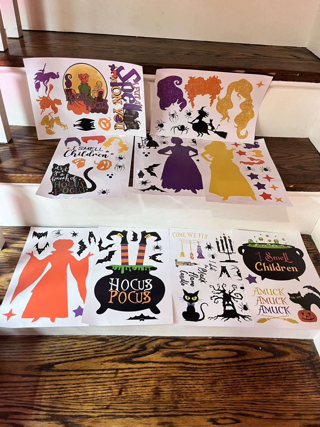 Hocus Pocus Halloween Window Stickers