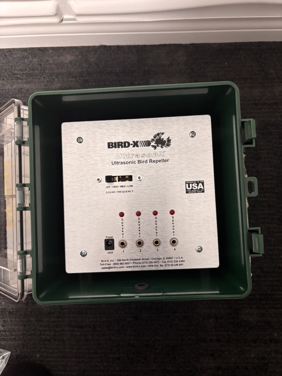 Bird X Ultrasonic Bird Repeller - New in Box