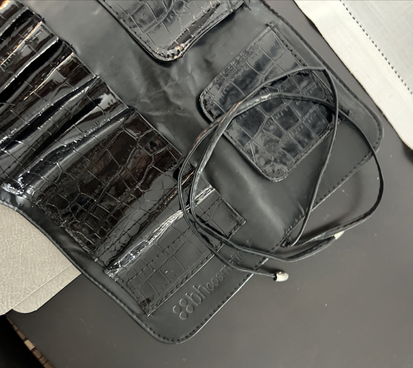 Black Makeup Brush Roll - photo 3