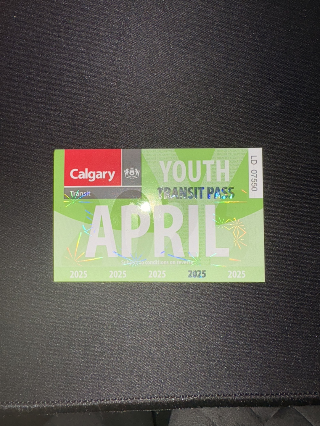 Calgary Transit Youth Pass - April 2025