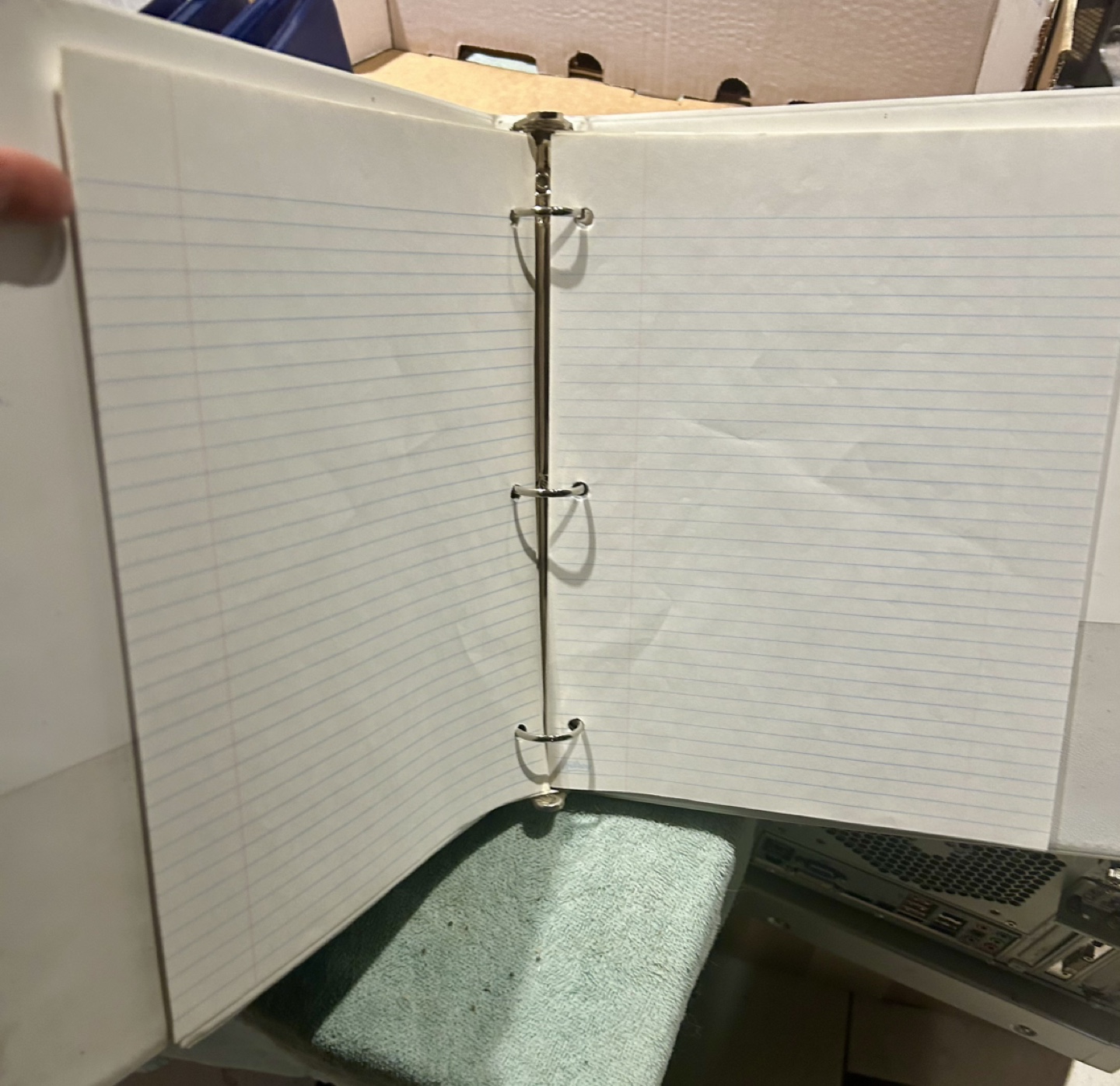 Three Blue, Two Red and One White 3-Ring Binders - photo 3