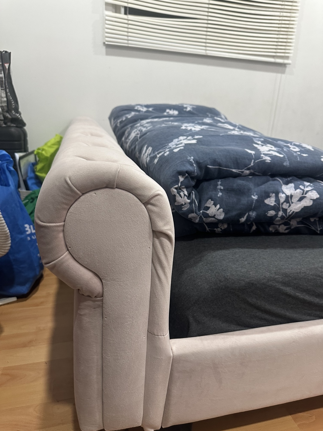 Queen Size Upholstered Bed Frame - photo 2