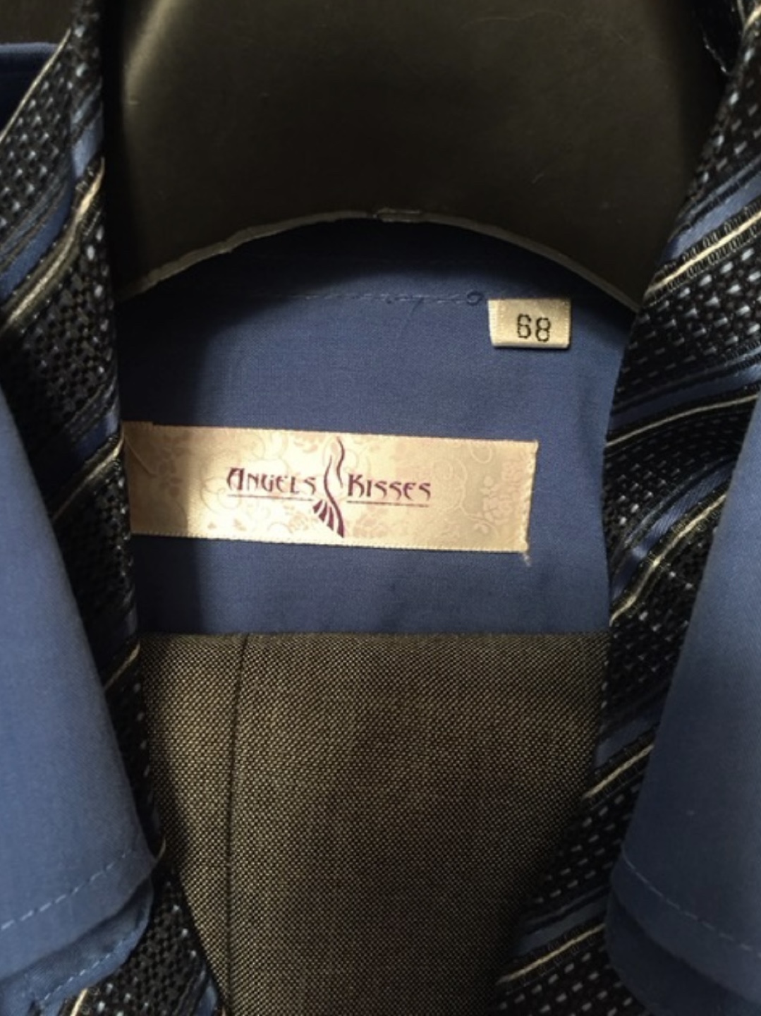 Boy’s Grey Suit Size 14 with Blue Shirt and Tie - photo 2