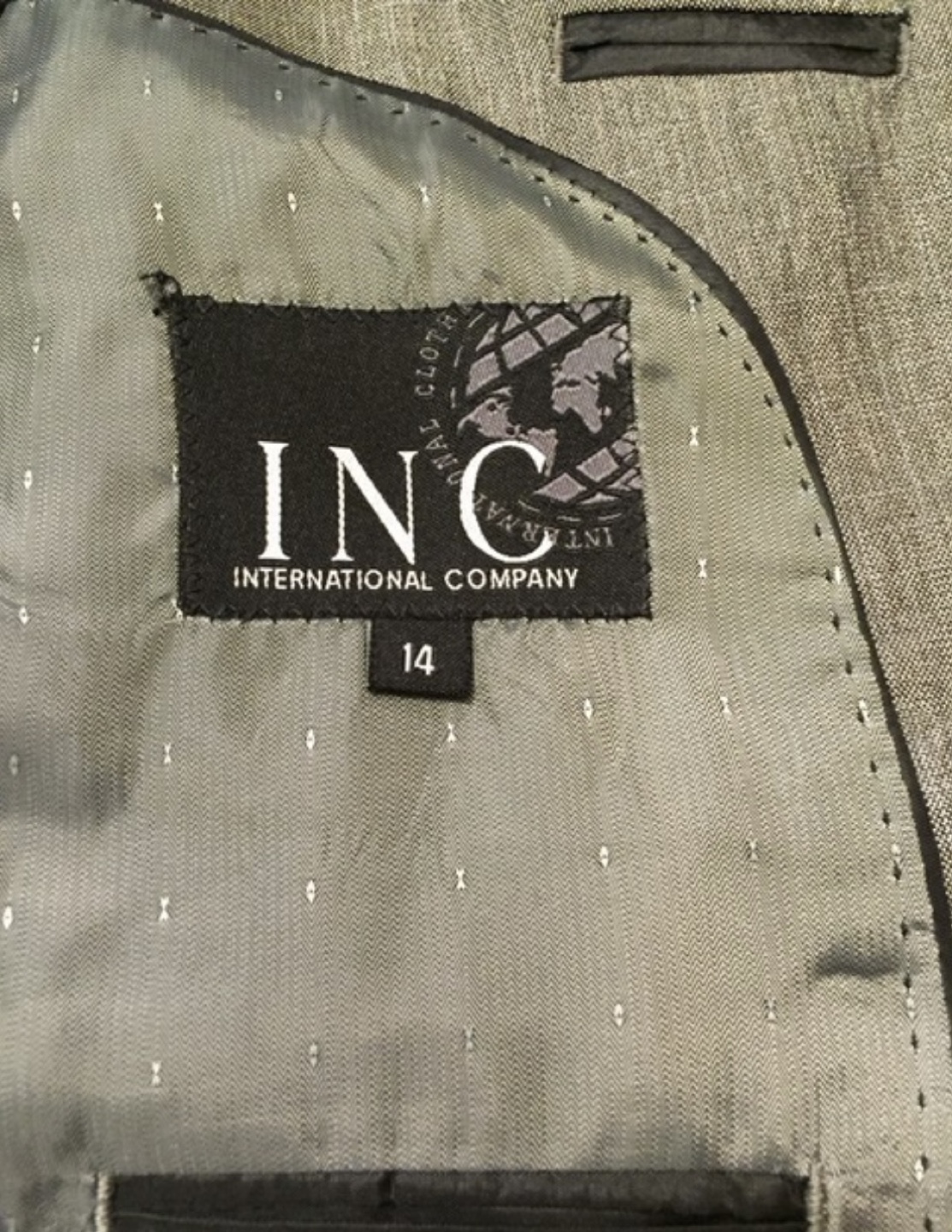 Boy’s Grey Suit Size 14 with Blue Shirt and Tie - photo 3