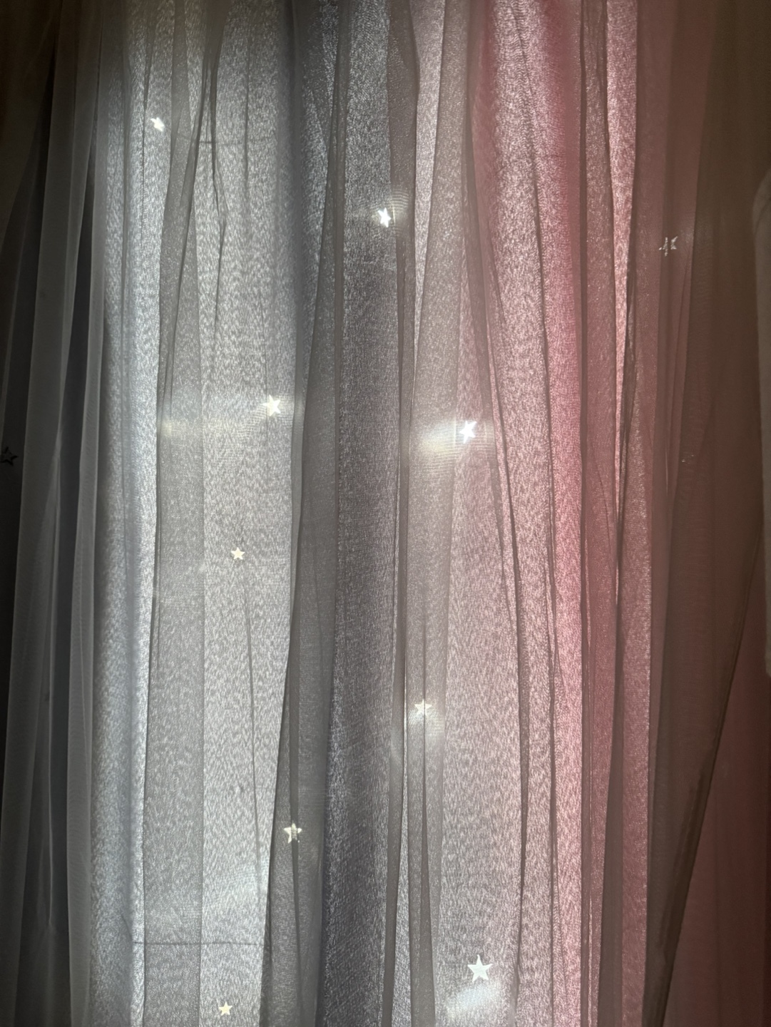 2pcs -Sheer Star Curtains - Light Filtering - photo 3