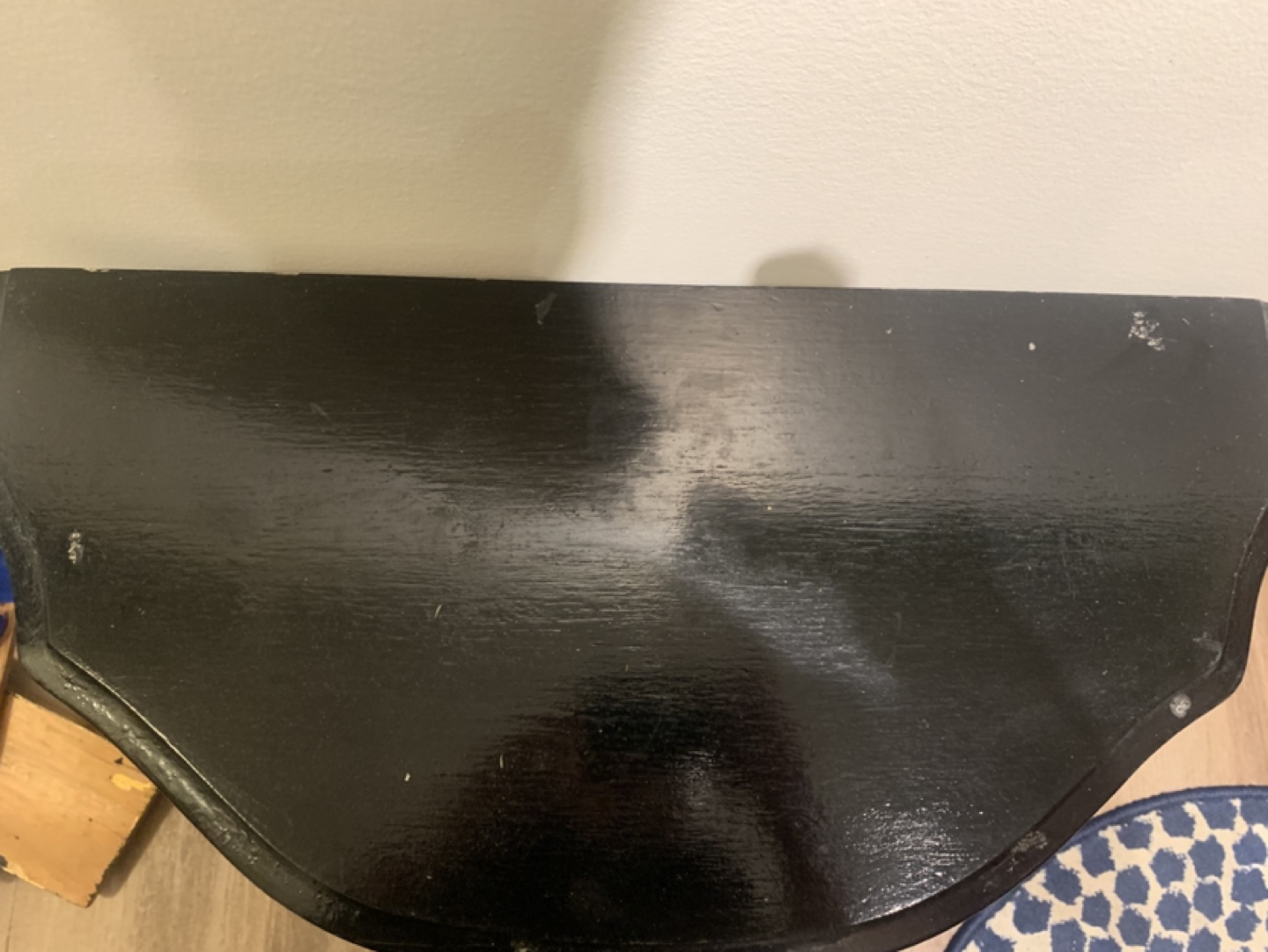 vintage black side table - photo 2
