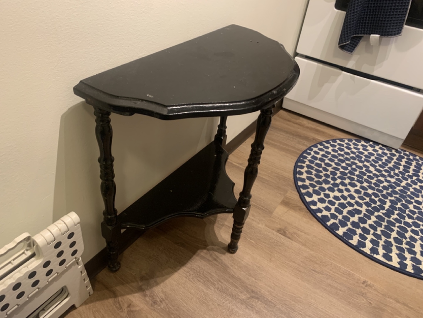 vintage black side table