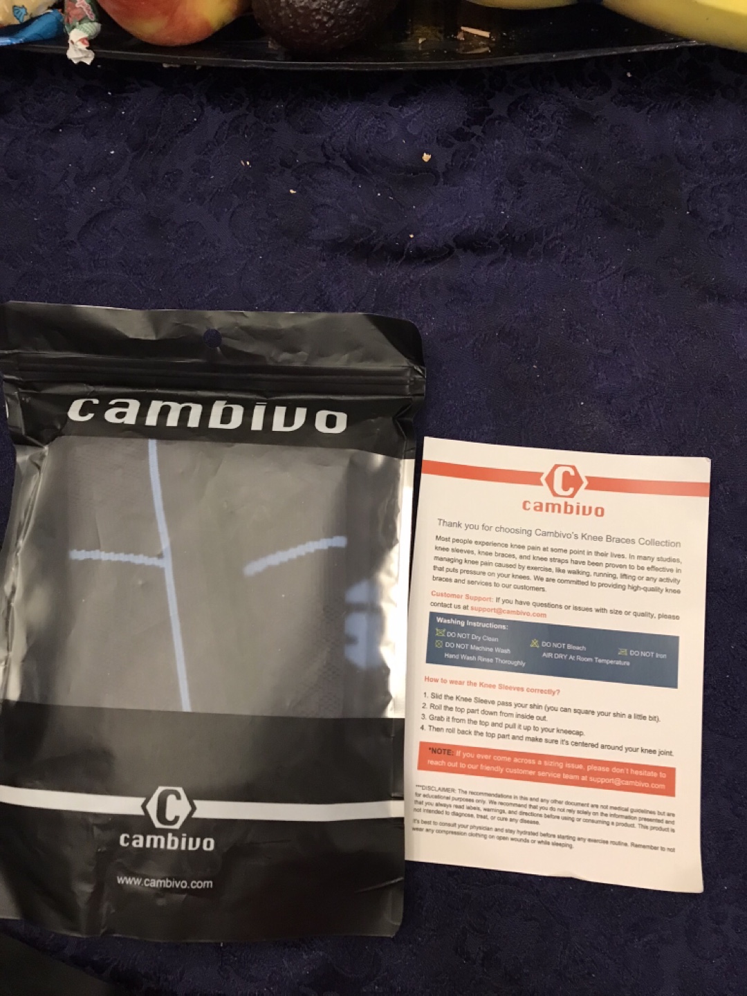 NEW Pair of Cambivo Knee Sleeves - Small/Medium - photo 3
