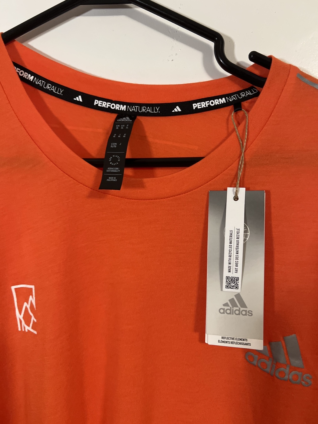 Adidas x Vancouver Running Co. Men's Orange T-Shirt - XXL - photo 4