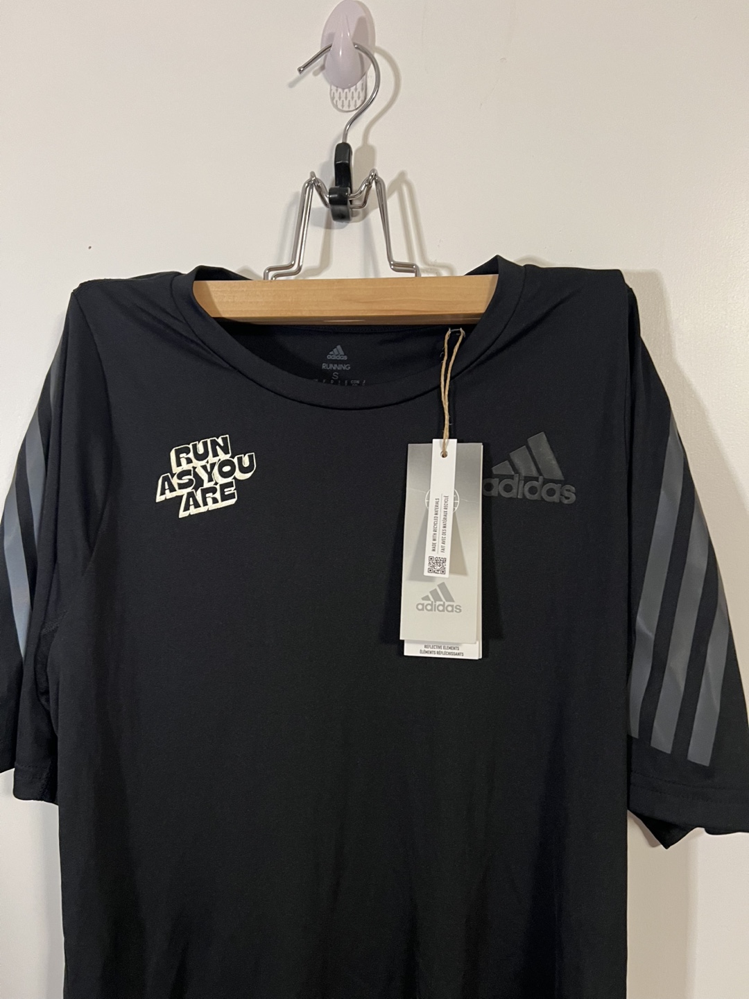Adidas Running T-Shirt - Size Small - Fun As You Are