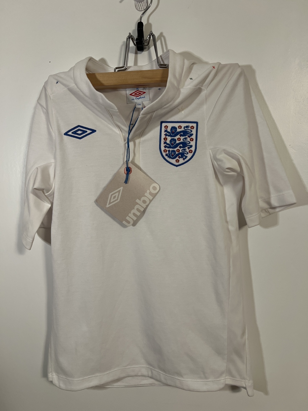 Umbro England Football Jersey - Size 134 for Kids