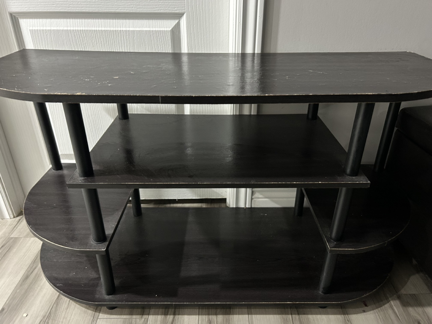 Dark Brown Wooden TV Stand
