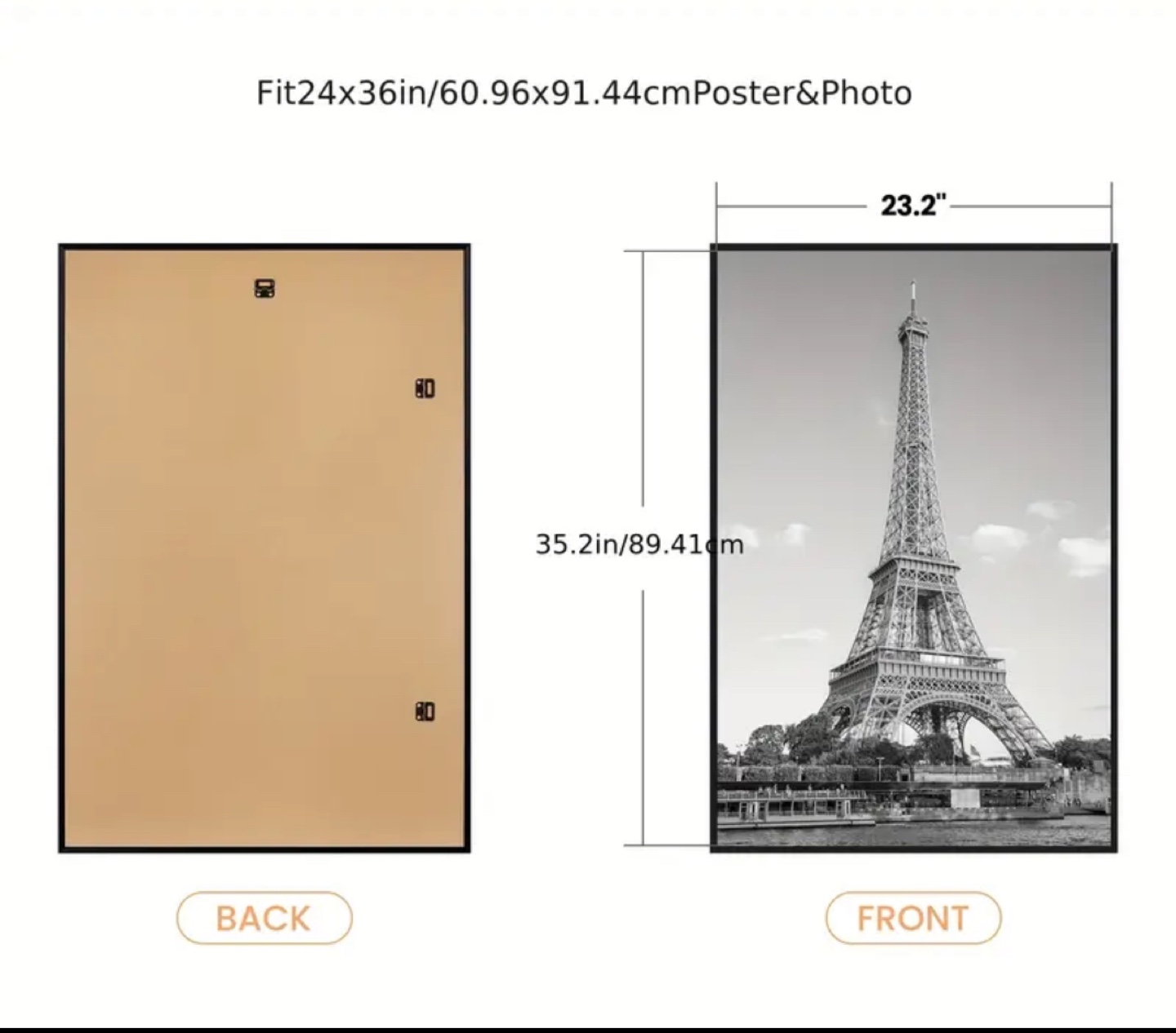 UpsImples Eiffel Tower Picture Frame Set - Brand New - photo 5