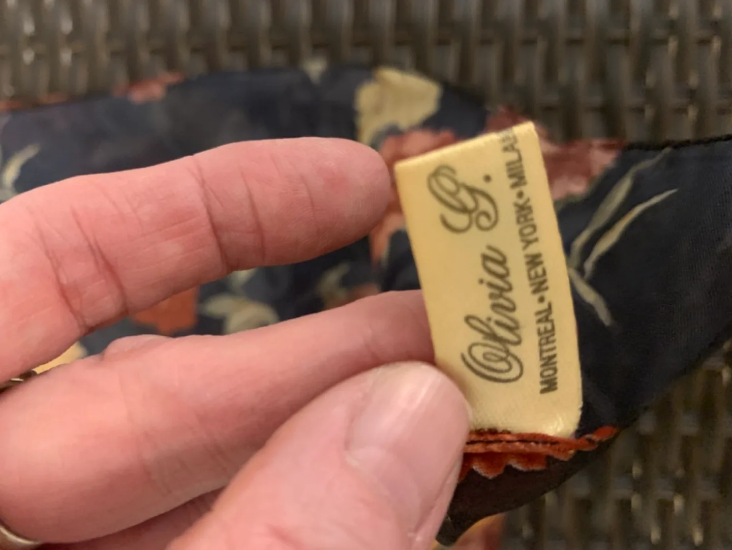 Long rectangular semi sheer scars with floral pattern image indicator(2)