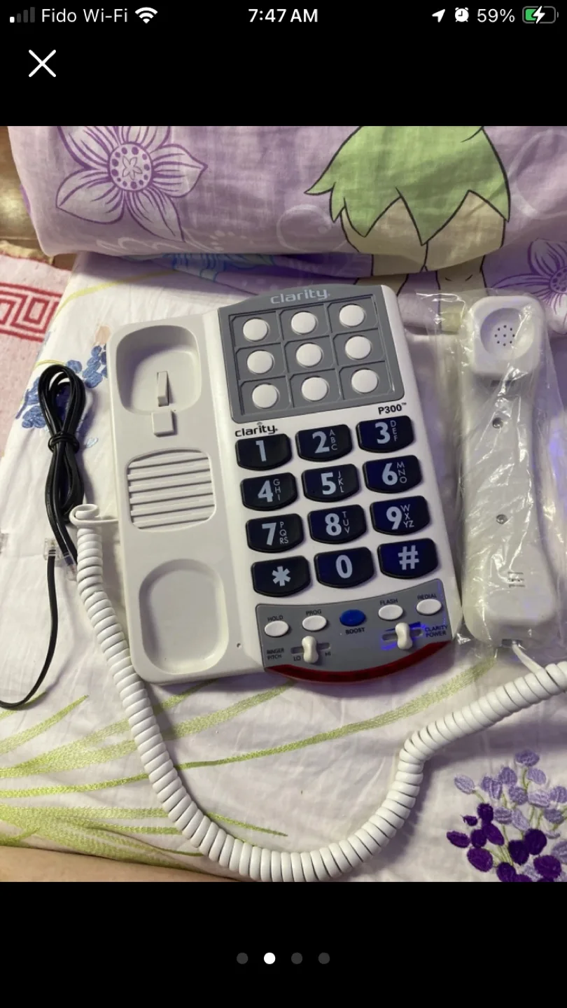 Clarity P300 Corded Photo Memory Phone image indicator(2)