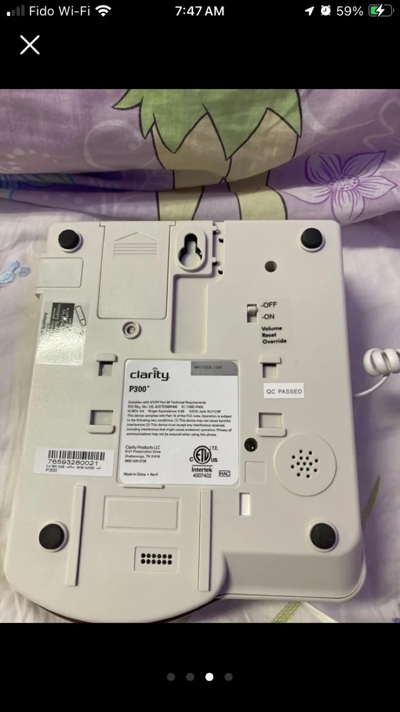 Clarity P300 Corded Photo Memory Phone image indicator(3)