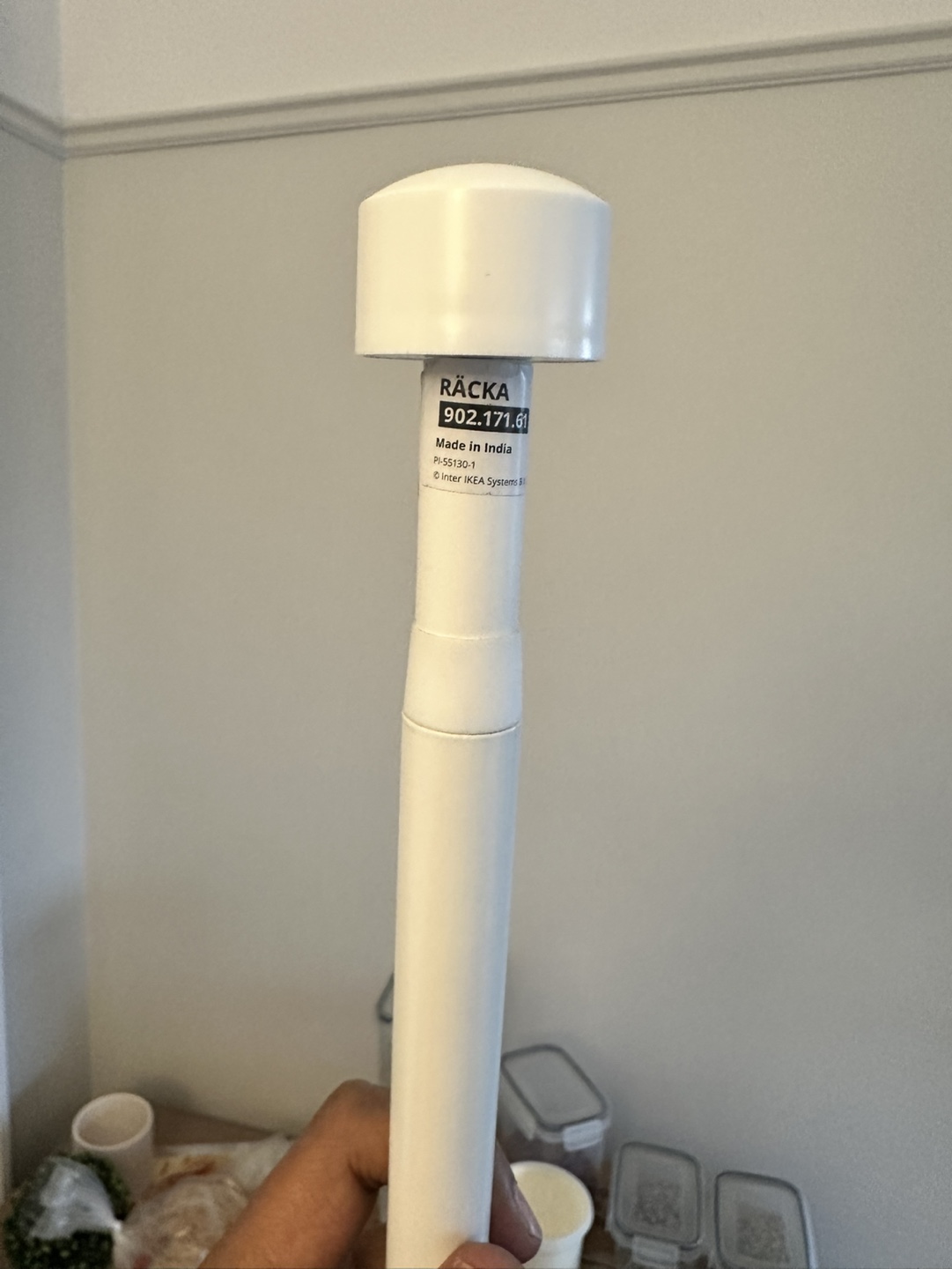 IKEA RACKA White curtain Rod