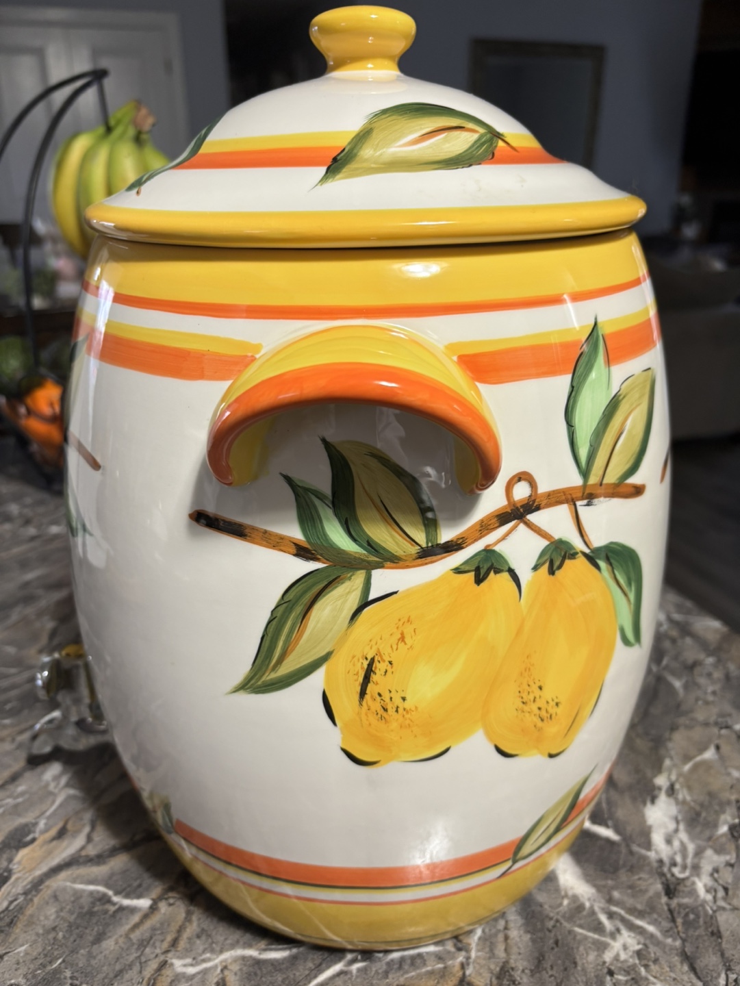 Hand-painted Ceramic Beverage Dispenser - photo 2