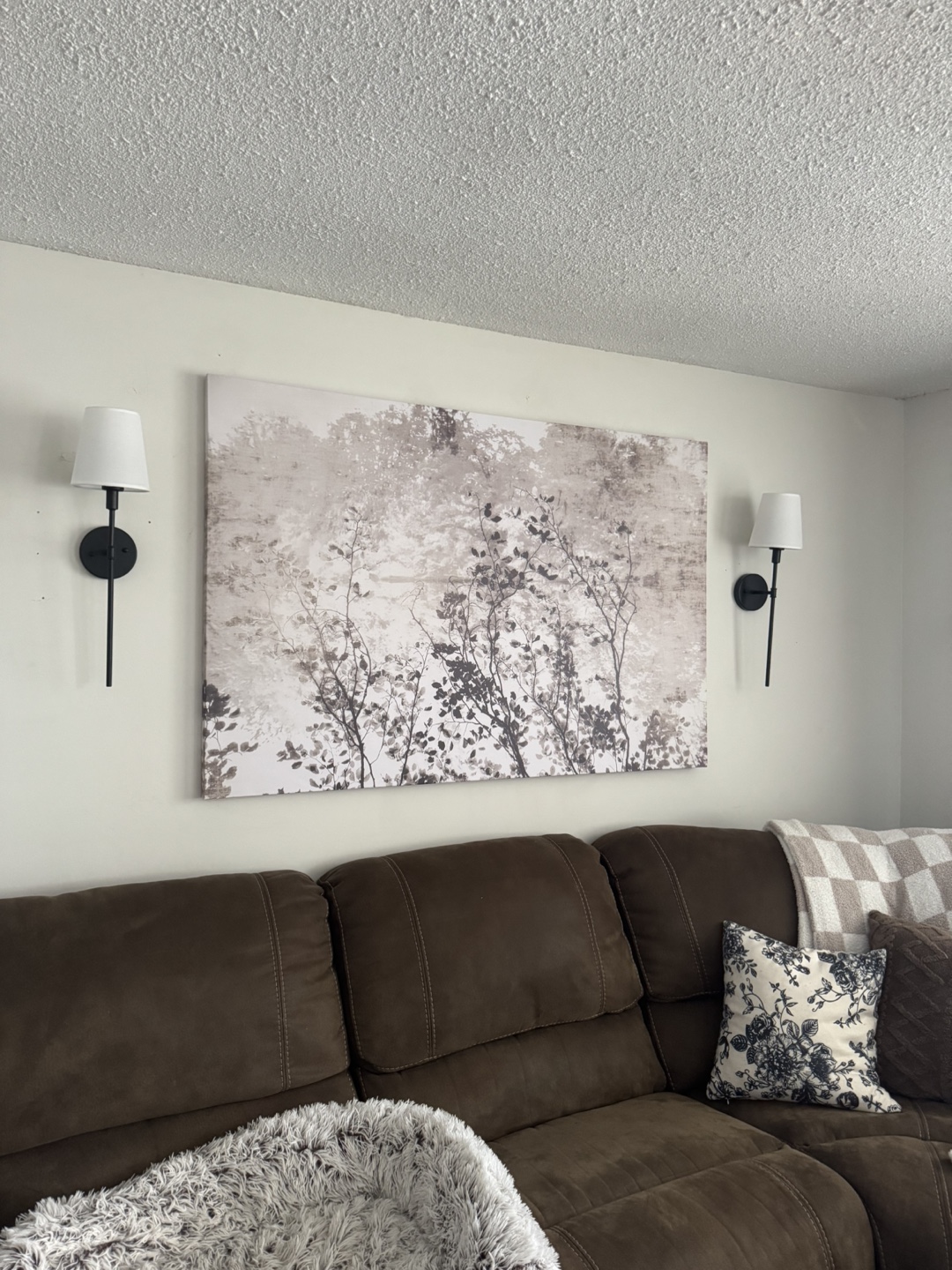 Lark Manor Taupe Soft Reflection Canvas Wall Art