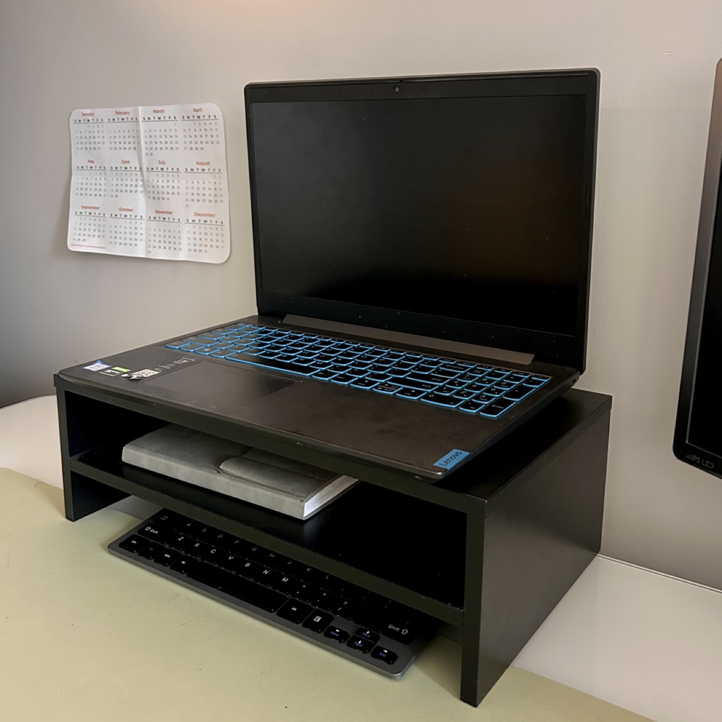 Laptop Stand - Black Wooden