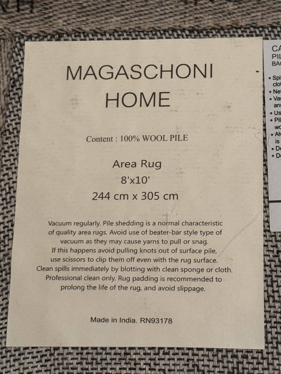 Magashoni Home 8x10 Area Rug Floral Print - photo 4
