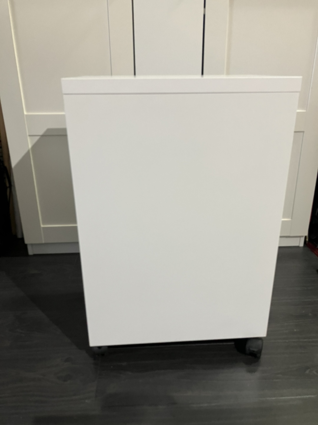 White Mobile Filing Cabinet - photo 2