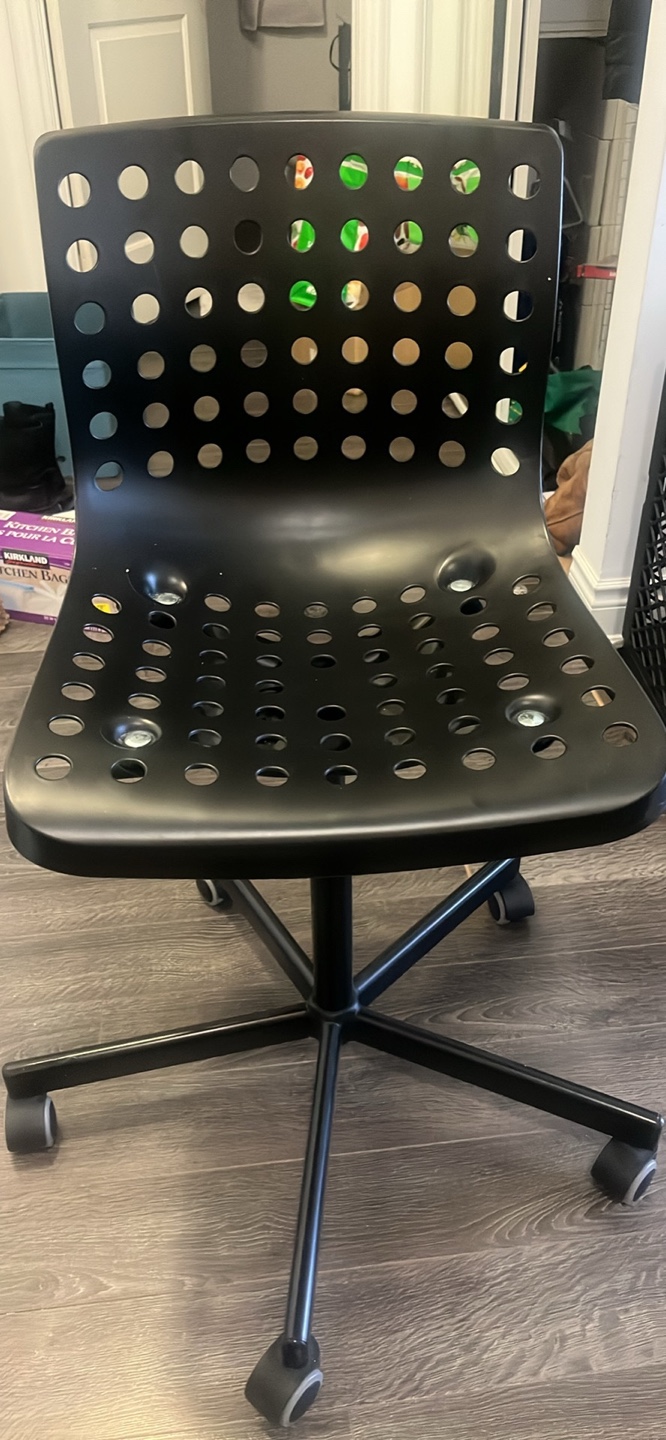 Black Rolling Office Chair - photo 2