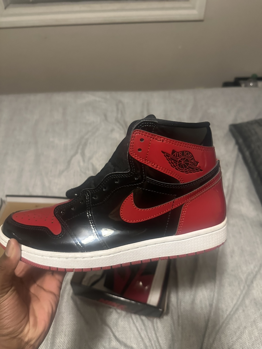 Air Jordan 1 Retro High OG Patent Bred - photo 5