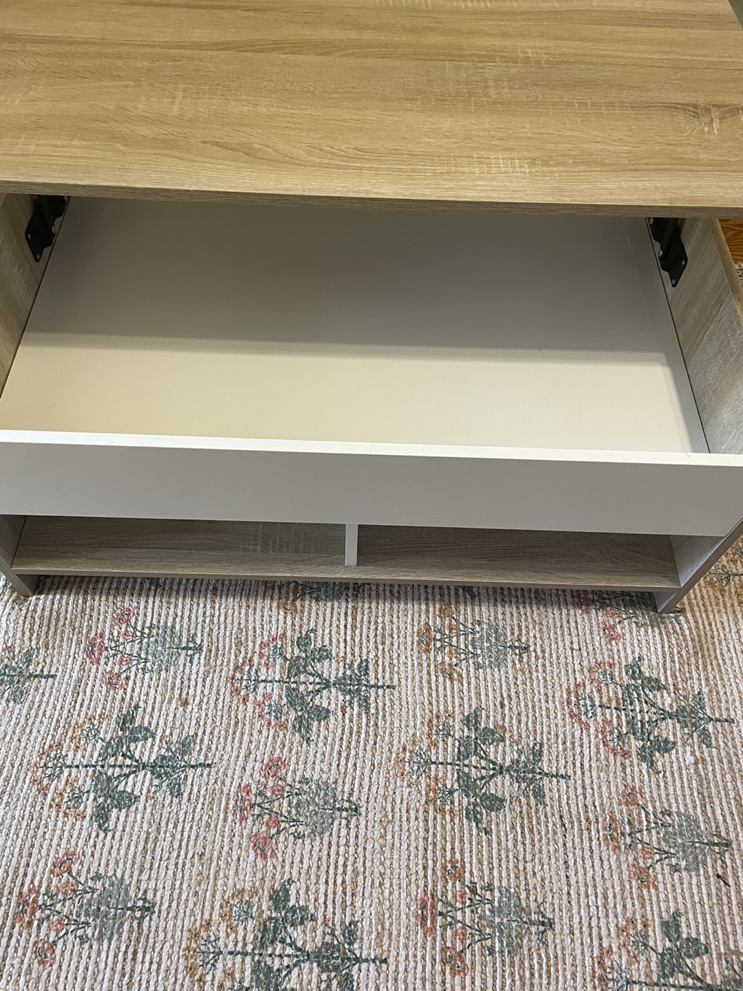 Lift-Top Coffee Table with Storage - photo 2